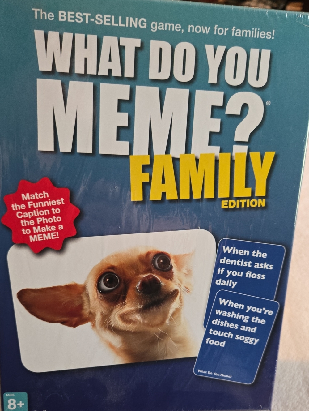 What Do You Meme? Family Edition Party Game - Blue